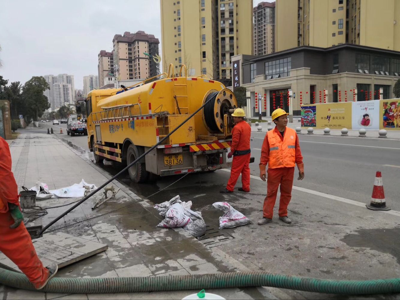枝江排污管道清淤-管道清洗